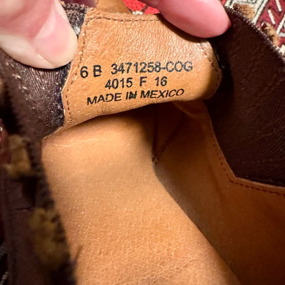 Frye Faye Shootie Leather Ankle Heeled Boot - Size 6 - Cognac - Like New - Picture 9 of 9